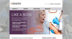 Desktop Screenshot of mygenesysbenefits.com